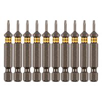 Бита TX 6х50, сталь S2, шестигранный профиль, 10 шт. Е 6,3 Denzel