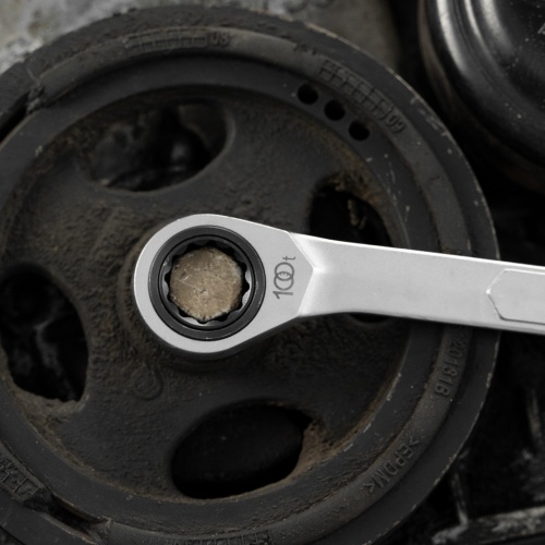 Ключ комбинированный трещоточный, 18 мм, количество зубьев 100 Gross фото 10