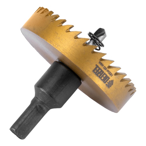 Коронка по металлу HSS, 65 мм, нитридтитановое покрытие Denzel фото 3