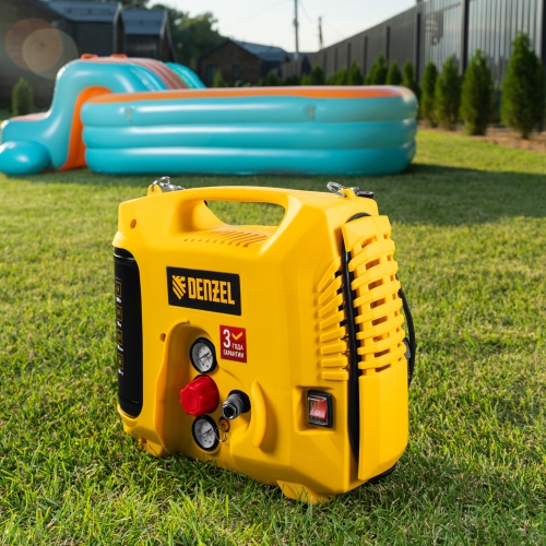 Компрессор воздушный DL1300, 10 бар, 1,3 кВт 180 л/мин 5 л, с набором аксессуаров Denzel фото 41 Компрессор воздушный DL1300, 10 бар, 1,3 кВт 180 л/мин 5 л, с набором аксессуаров Denzel фото 41