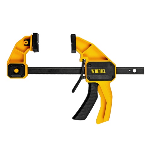 Струбцина F-образная, быстрозажимная, 150 х 80 мм, усиленный нейлоновый корпус Denzel фото 2
