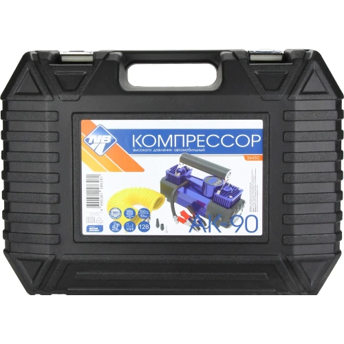 Компрессор Nova Bright АК-90 двухпоршневой, до 90 л/мин., 150 PSI, 12В, металл.корпус, пластик.кейс, цифровой манометр, LED-фонарь 36450 фото 10