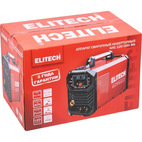 Сварочный инвертор Elitech MIG/MAG АИС 120 СИН ЖК 204747 фото 11 Сварочный инвертор Elitech MIG/MAG АИС 120 СИН ЖК 204747 фото 11