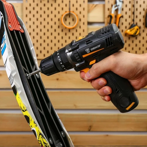 Дрель-шуруповерт ударная аккумуляторная DEKO GCD12DU 12В, 1x1.5Ач 063-4039 фото 8