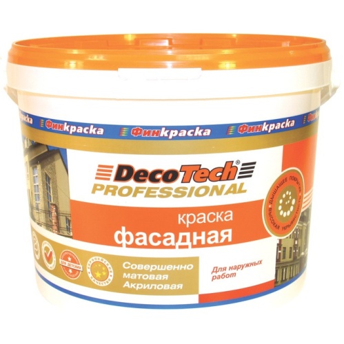 Краска фасадная DecoTech Professional 3 л