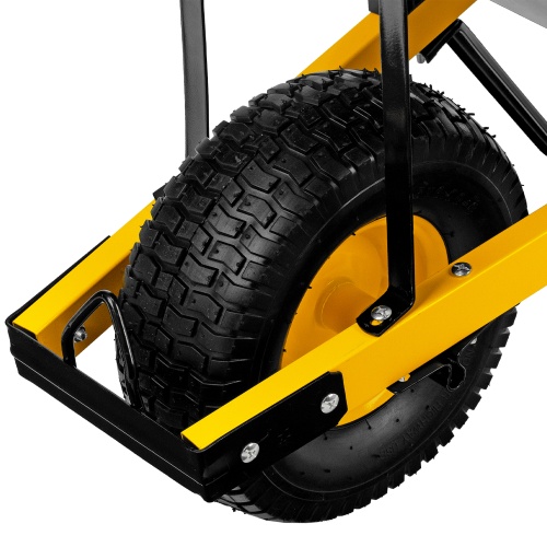 Тачка строительная, усиленная, объем 140 л, 230 кг, колесо 15х6.00-6 Denzel фото 8