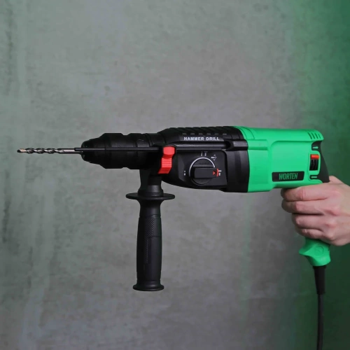 Перфоратор WORTEN SDS-plus сетевой в кейсе с набором 5 буров и зажимным патроном 850Вт КА-90000713 фото 8