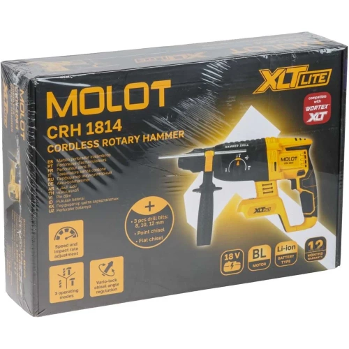 Перфоратор аккумуляторный MOLOT CRH 1814 XLT Lite SOLO 2318033 фото 7 Перфоратор аккумуляторный MOLOT CRH 1814 XLT Lite SOLO 2318033 фото 7