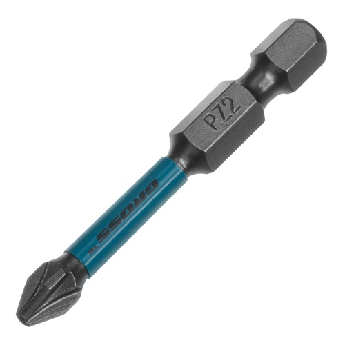 Набор бит торсионных PZ2x50 мм, для ударных шуруповертов, отрывн., 10 шт Gross фото 2