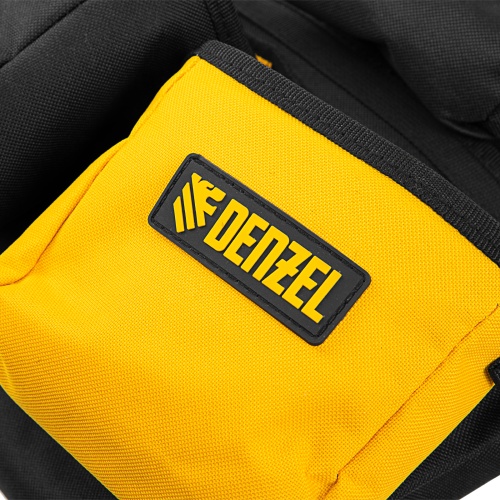 Пояс монтажника усиленный, с лямками, сумки поясные, держатель для молотка Denzel фото 5