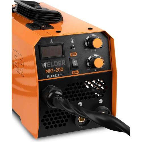 Сварочный аппарат WELDER MIG-200 FLUX (полуавтомат без газа) 200 А ММА-200 FLUX фото 5