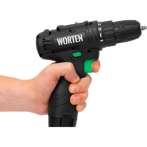 Аккумуляторная дрель-шуруповерт WORTEN 1АКБ, 12В, 1,5 Ач 32Hm КА-90000328 фото 8
