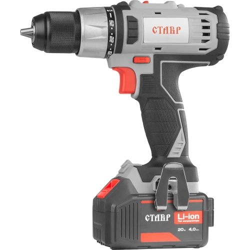 Аккумуляторная дрель- шуруповерт Ставр 20В ЕАП, 40Нм, 13 мм, ДА-20 (без АКБ и ЗУ), 9020100376 фото 7