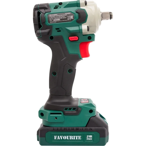 Гайковёрт аккумуляторный FAVOURITE Li-ion, 21 В, 2 Ач, 3100 уд/мин, 600 Нм, квадрат ½", бесщеточный двигатель. АКБ и ЗУ в комплекте OBS OBS 21 TW600.1 фото 9