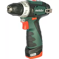 Аккумуляторная дрель Metabo PowerMaxx BS 12 В, 1х2.0, патрон, сумка 600079500