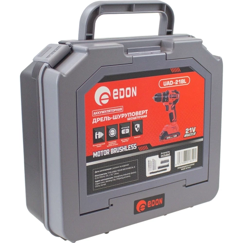 Аккумуляторная дрель-шуруповерт EDON UAD-21BL 22977 фото 11