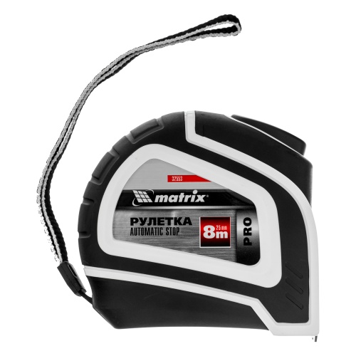Рулетка Autostop,8 м х 25 мм,двухкомпонентный корпус,автоматическая фиксация,Pro Matrix фото 4 Рулетка Autostop,8 м х 25 мм,двухкомпонентный корпус,автоматическая фиксация,Pro Matrix фото 4