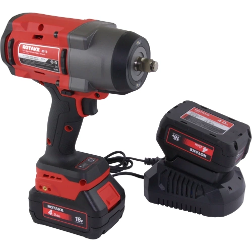 Гайковерт ударный аккумуляторный бесщёточный Rotake 8813 (T3-40D) 1/2DR, 18В, 1880 Нм 014301 фото 3 Гайковерт ударный аккумуляторный бесщёточный Rotake 8813 (T3-40D) 1/2DR, 18В, 1880 Нм 014301 фото 3