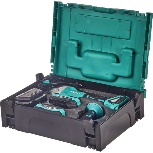 Аккумуляторная бесщеточная угловая шлифмашина MINLI 125mm Li-ion 18Vx2 DC201-4.0A фото 4