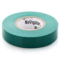 Изолента ПВХ Navigator NIT-B15-20/G зеленая 15 мм 20 м
