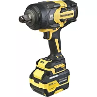 Гайковерт ударный Hanskonner безщеточный PLATINUM, 18В, 1 BatterySystem, 1300Нм, 3/4, акк 6Ач+ЗУ HCD201300BLC