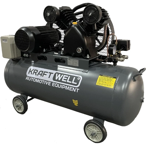 Поршневой компрессор KraftWell 420 л/мин, 10 бар, 100 л, 380В, сеть 380 В, произв-ть 420 л/мин, объем ресивера 100 л, в комплекте KRW-AC420-100L фото 6 Поршневой компрессор KraftWell 420 л/мин, 10 бар, 100 л, 380В, сеть 380 В, произв-ть 420 л/мин, объем ресивера 100 л, в комплекте KRW-AC420-100L фото 6
