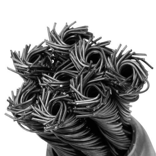 Щетка для дрели, 25 мм, "чашка" со шпилькой, крученая металлическая проволока Matrix фото 4