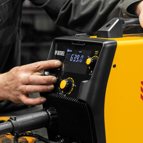 Аппарат инвертор. полуавтомат. cварки IMIG-185SDR, 180 А, ПВ 60%, катушка 5 кг Denzel фото 26