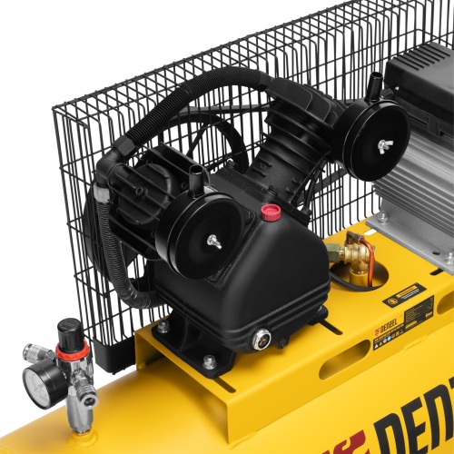 Компрессор воздушный BCV2300/100, ременный привод, 2.3 кВт, 100 литров, 440 л/мин Denzel фото 9