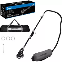 Шлифмашина для стен и потолков бесщёточная DEKO DKWS1400 PRO в сумке, 225мм, 1400 Вт 085-1062