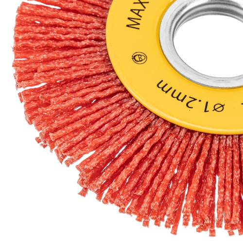 Щетка для УШМ, 100 мм, Плоская, нейлоновая щетина, посадка 22,2 мм Denzel фото 4 Щетка для УШМ, 100 мм, Плоская, нейлоновая щетина, посадка 22,2 мм Denzel фото 4