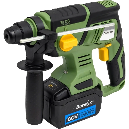 Аккумуляторная перфораторная дрель Durofix SDS-Plus 60В 1 АКБ 2,0Ач+ЗУ RY6001-PM фото 7