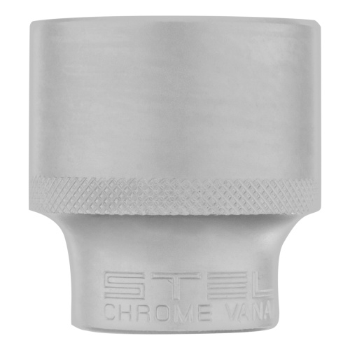 Головка торцевая, 32 мм, двенадцатигранная, CrV, под квадрат 1/2, хромированная Stels фото 3