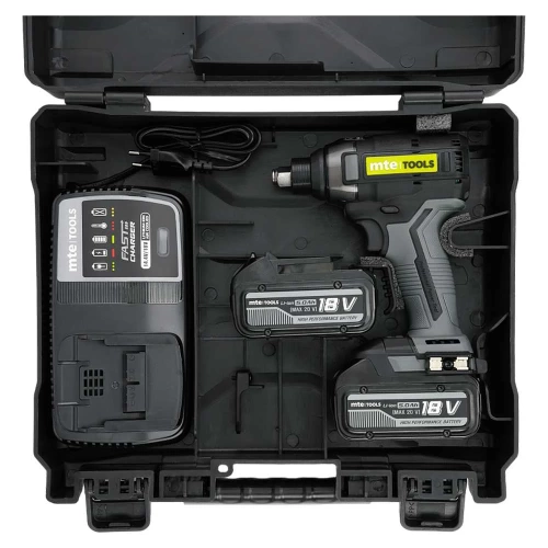 Ударный гайковерт (винтоверт) MTE аккумуляторный бесщеточный 210 Нм IDWR210-18, кейс, з/у, 2 АКБ 5 Ач 4702726859 фото 4 Ударный гайковерт (винтоверт) MTE аккумуляторный бесщеточный 210 Нм IDWR210-18, кейс, з/у, 2 АКБ 5 Ач 4702726859 фото 4
