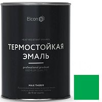 Эмаль термостойкая Elcon Max Therm 700 градусов зелёная 0,8 кг