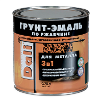 Dali грунт- эмаль по ржавчине 3 в 1 серая RAL 7004 0,75 л