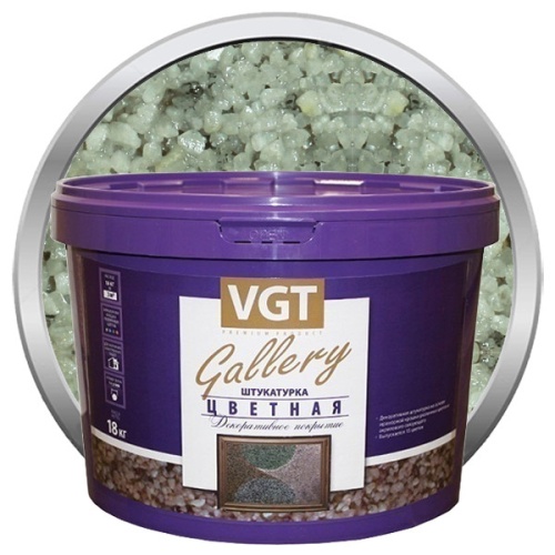 Штукатурка декоративная VGT Gallery №11 крупнозернистая 18 кг