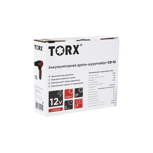 Аккумуляторная дрель-шуруповерт CD-12 TORX 9310212 фото 10 Аккумуляторная дрель-шуруповерт CD-12 TORX 9310212 фото 10