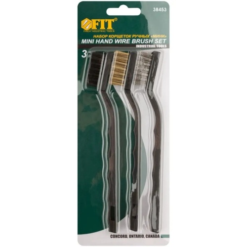 Набор корщеток Fit 38453 мини 175 мм 3 штуки фото 3