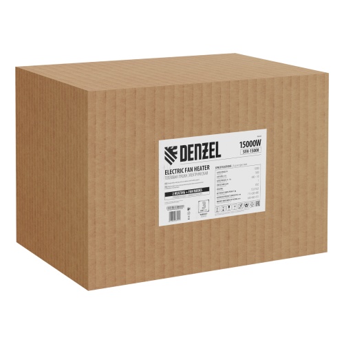 Тепловая пушка SFH-15000, 400 В, 1600 м3/ч, вентилятор 3 режима, 9000/15000 Вт Denzel фото 6