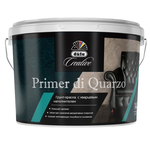 Грунт кварцевый под покрытие Dufa Creative Primer Di Quarzo матовый 7 кг