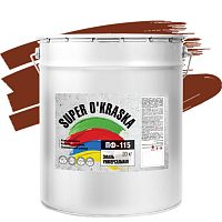 Эмаль Super Okraska ПФ-115 коричневая глянцевая 20 кг