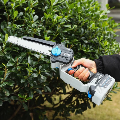 Пила цепная аккумуляторная бесщеточная DEKO DKCHS 20V, 20В, 1x4.0Ач 063-4483-1 фото 10 Пила цепная аккумуляторная бесщеточная DEKO DKCHS 20V, 20В, 1x4.0Ач 063-4483-1 фото 10