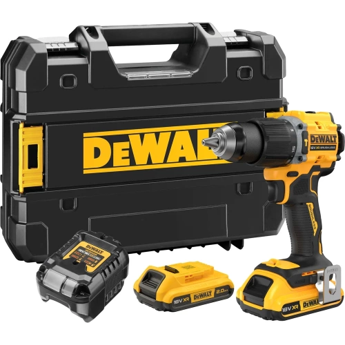 Ударная дрель-шуруповерт DEWALT DCD799D2T, 18 В, 1650 об/мин, 28050 уд/мин, с 2 АКБ 2 Ач и ЗУ, в кейсе TSTAK () DCD799D2T-QW Ударная дрель-шуруповерт DEWALT DCD799D2T, 18 В, 1650 об/мин, 28050 уд/мин, с 2 АКБ 2 Ач и ЗУ, в кейсе TSTAK () DCD799D2T-QW