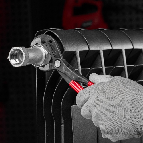 Клещи переставные 180 мм, кнопочный механизм, хром-ванадий, обливные рукоятки Matrix фото 12