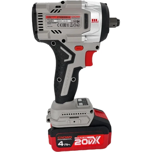 Набор инструмента CROWN гайковерт аккумуляторный (кейс), дрель-шупруповерт, универсальный аккумулятор 20VMax CT22062HX-4 BMC + CT21075HMX фото 9 Набор инструмента CROWN гайковерт аккумуляторный (кейс), дрель-шупруповерт, универсальный аккумулятор 20VMax CT22062HX-4 BMC + CT21075HMX фото 9