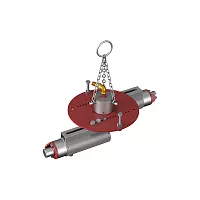 Трамбовка пневматическая AntalyaMakina для бокового уплотнения футеровки 2-х головочная BLG-002 (D=300-450 мм) BLG-002-300-450