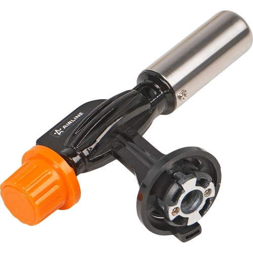 Горелка газовая Airline на цанговый баллон, пьeзоподжиг, сопло D22x55мм, с керамикой, металл ADGT005 фото 5