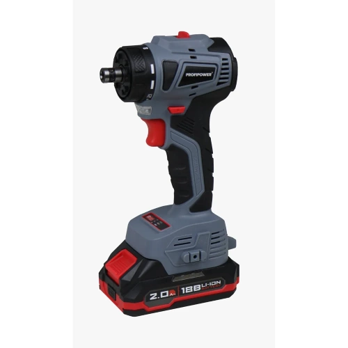 Аккумуляторный бесщеточный шуруповерт со сменными насадками Profipower MKBL-18BM (18В, 45Нм, Li-ion-2шт, 2.0Ач, 0,8-10мм, бита, З/У,в кейсе) E0250 фото 4 Аккумуляторный бесщеточный шуруповерт со сменными насадками Profipower MKBL-18BM (18В, 45Нм, Li-ion-2шт, 2.0Ач, 0,8-10мм, бита, З/У,в кейсе) E0250 фото 4