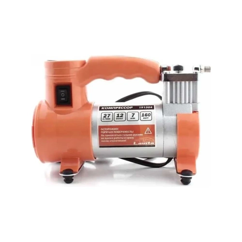 Компрессор автомобильный LAVITA 12В, 15А, 7 АТМ., 27Л/МИН. (+ФОНАРЬ;+СУМКА) LA 191504 фото 3